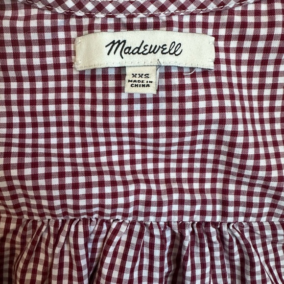 Madewell Gingham Wrap Top - Picture 4 of 7